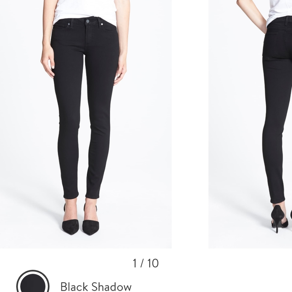 PAIGE Ultra Skinny Black Jeans